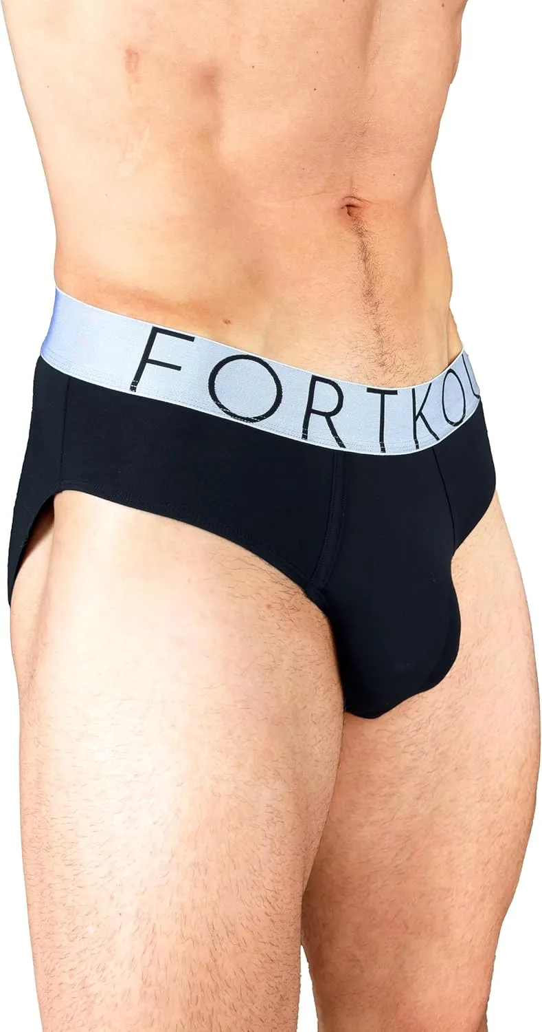 Comfortable, Ultra-Soft, Tag-Free, Breathable, Men's Briefs. Moisture Wicking Men's Underwear (4-Pack)