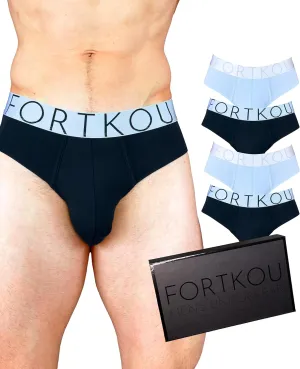 Comfortable, Ultra-Soft, Tag-Free, Breathable, Men's Briefs. Moisture Wicking Men's Underwear (4-Pack)