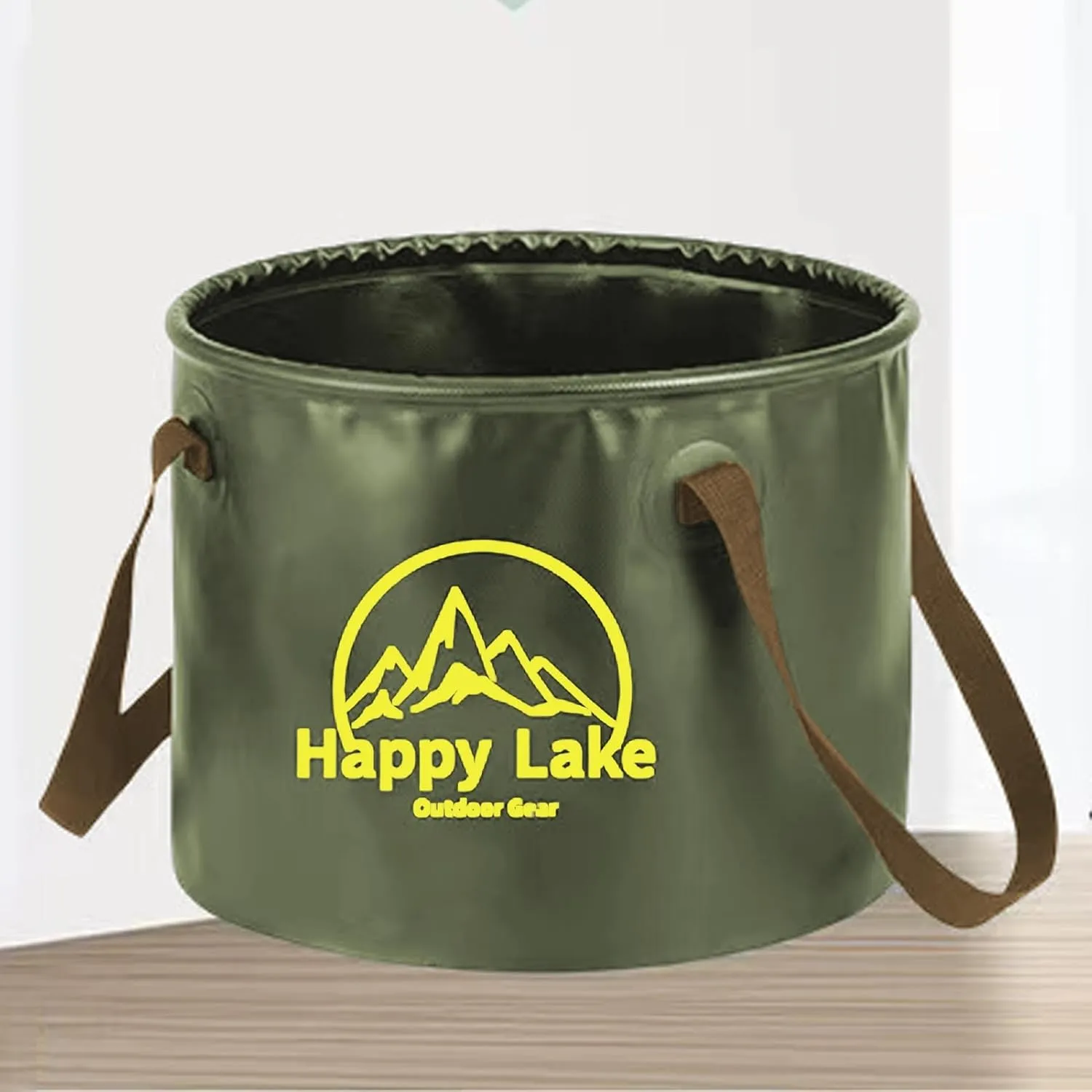 Compact Travel Laundry Bucket Leak-Proof Outdoor Collapsible Portable Camping Water Container with Reinforced Handle Strong Load-Bearing