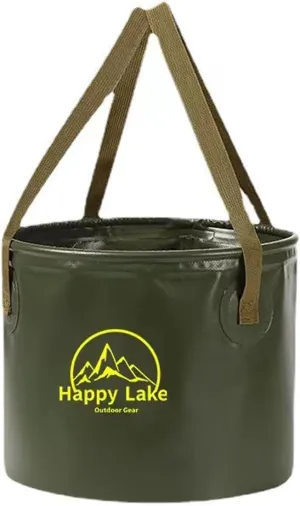 Compact Travel Laundry Bucket Leak-Proof Outdoor Collapsible Portable Camping Water Container with Reinforced Handle Strong Load-Bearing
