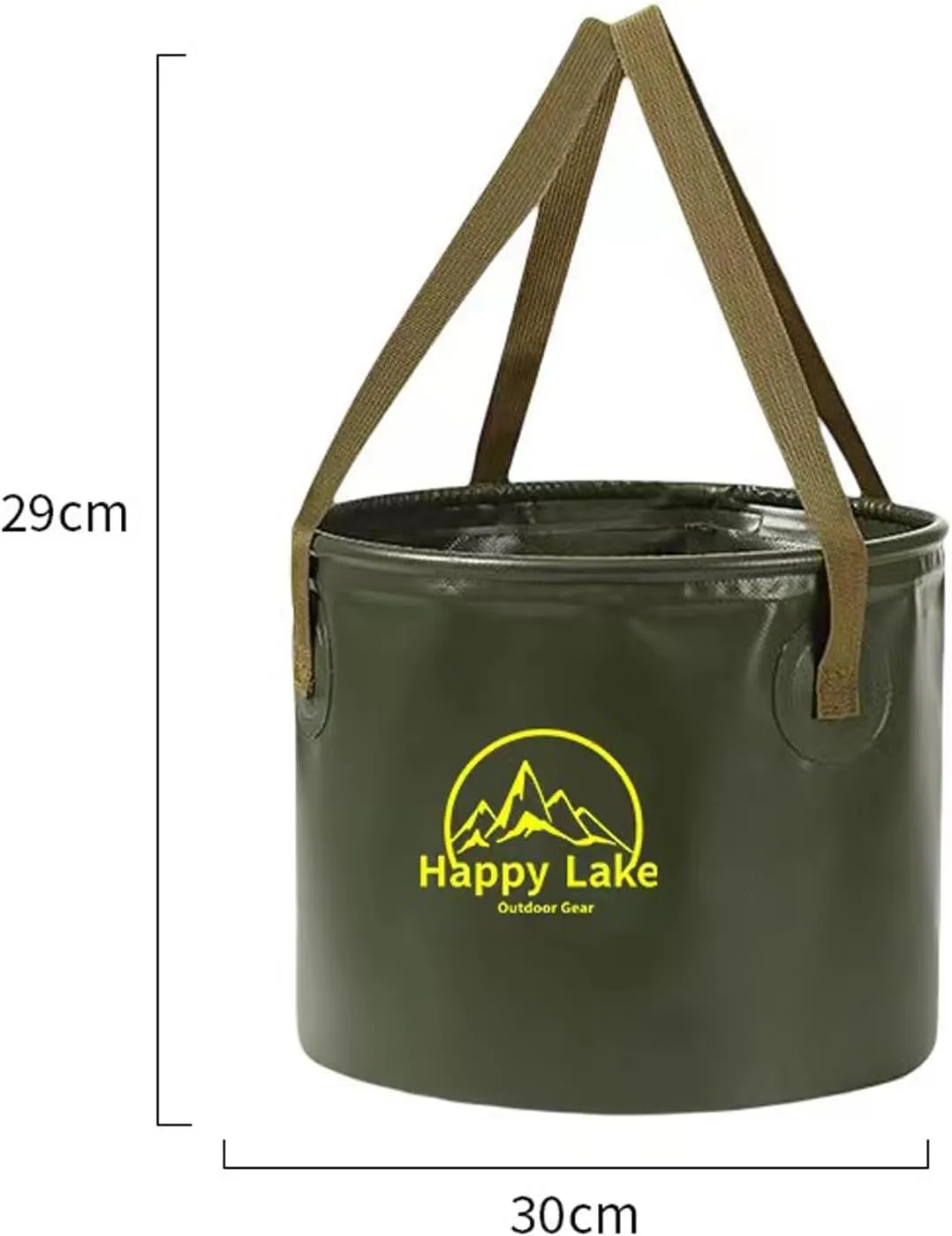 Compact Travel Laundry Bucket Leak-Proof Outdoor Collapsible Portable Camping Water Container with Reinforced Handle Strong Load-Bearing