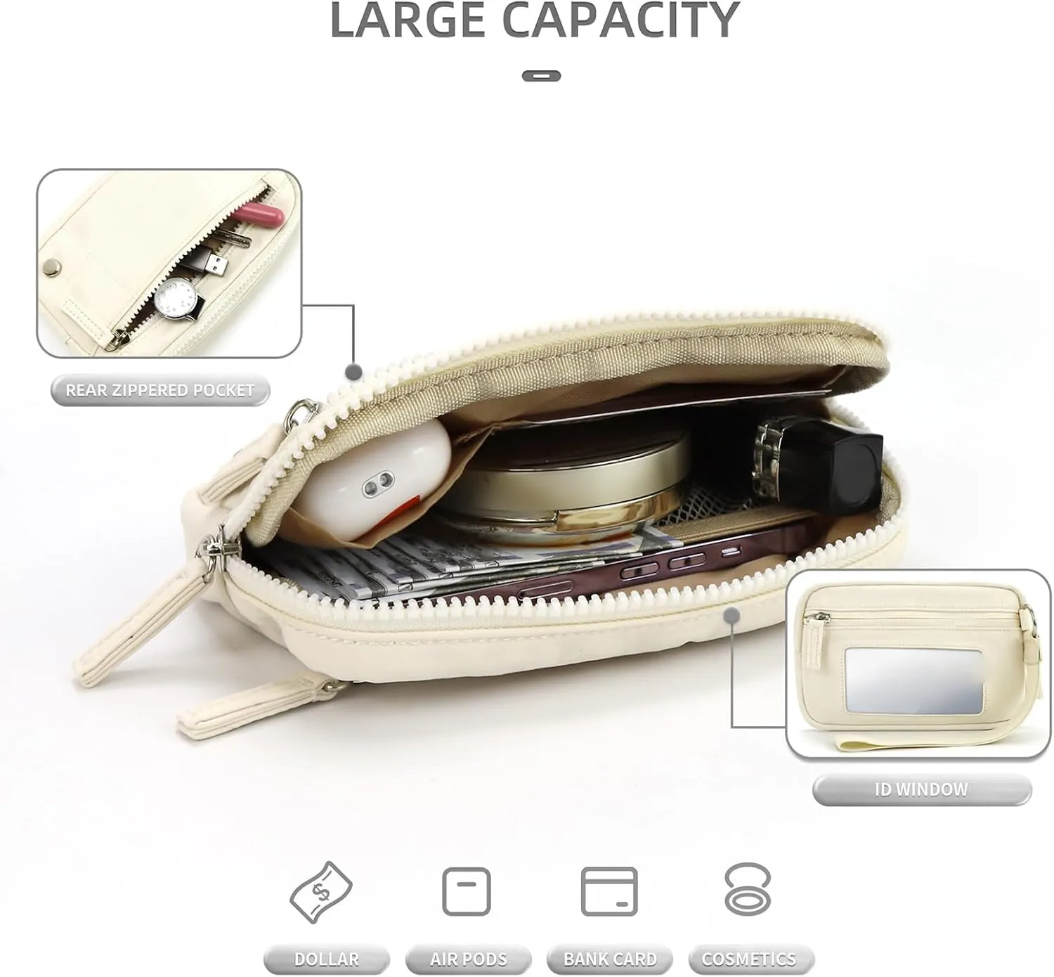 Convely Wristlet Wallets, Convely Wrist Wallet, Convely Essential Wallet, Nylon Wristlet Purses for Women