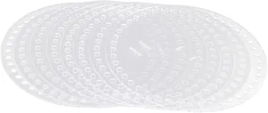 CORHAD 8pcs Transparent Acrylic Round Boards for DIY Woven Bags Durable Bag Accessories for Crochet Weaving Projects Smooth Edges for Handmade Clutches Messenger Bags