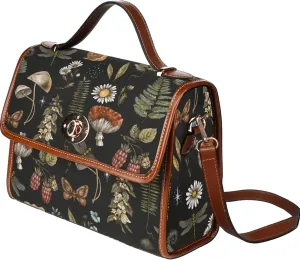 Cottagecore Witchy Satchel Purse, Goblincore Mushroom Handbag, Fairycore, Witchcore, Pagan Accessories, Celestial, Forestcore