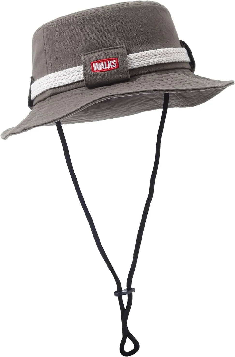 Cotton Boonie Hat Safari Sun Hats Sun Protection Fishing Hat Foldable Bucket Hat with Chin Strap for Hiking Camping
