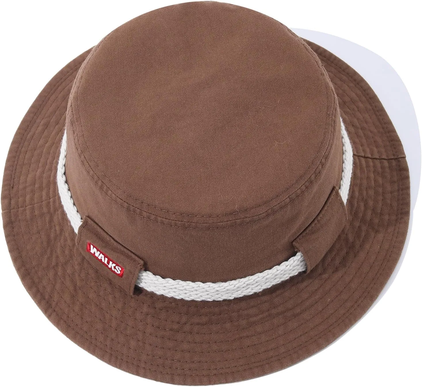 Cotton Boonie Hat Safari Sun Hats Sun Protection Fishing Hat Foldable Bucket Hat with Chin Strap for Hiking Camping