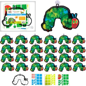 Creativity for Kids The Very Hungry Caterpillar Party Supplies: Sticker Suncatchers - 24 Birthday Party Favors, Toddler Party Favors for Kids Ages 3-5 , Kids Toys Bulk