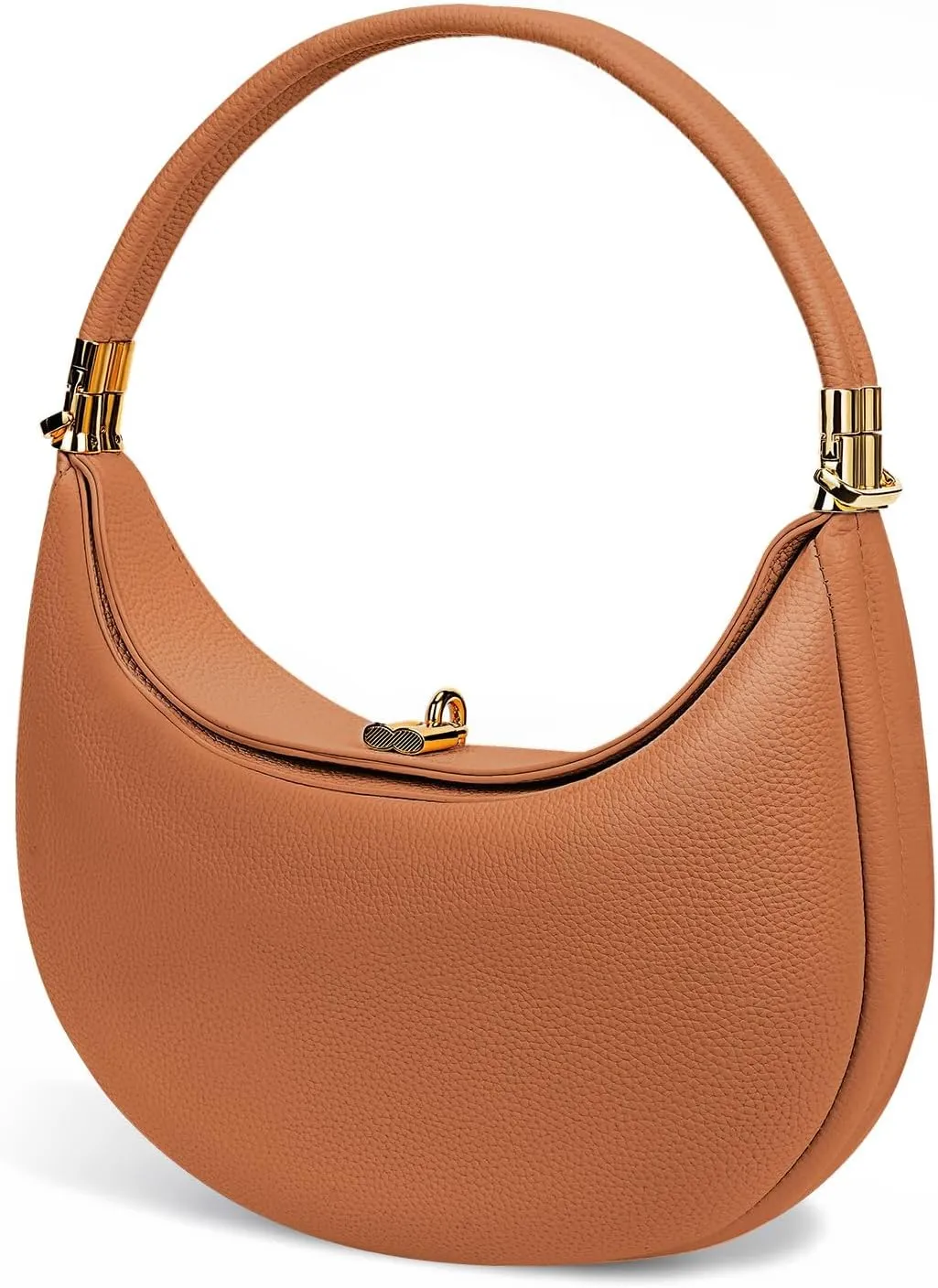 Crescent Bag for Women Half Moon Bag PU Leather Top Handle Handbag Crossbody Purse