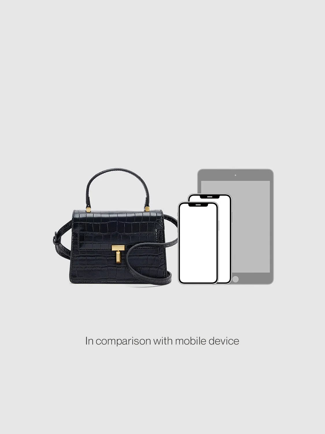 Croc Embossed Small Satchel Bags