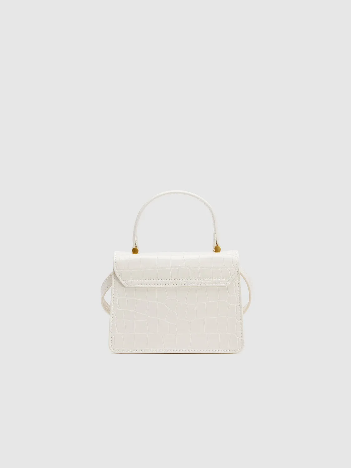 Croc Embossed Small Satchel Bags