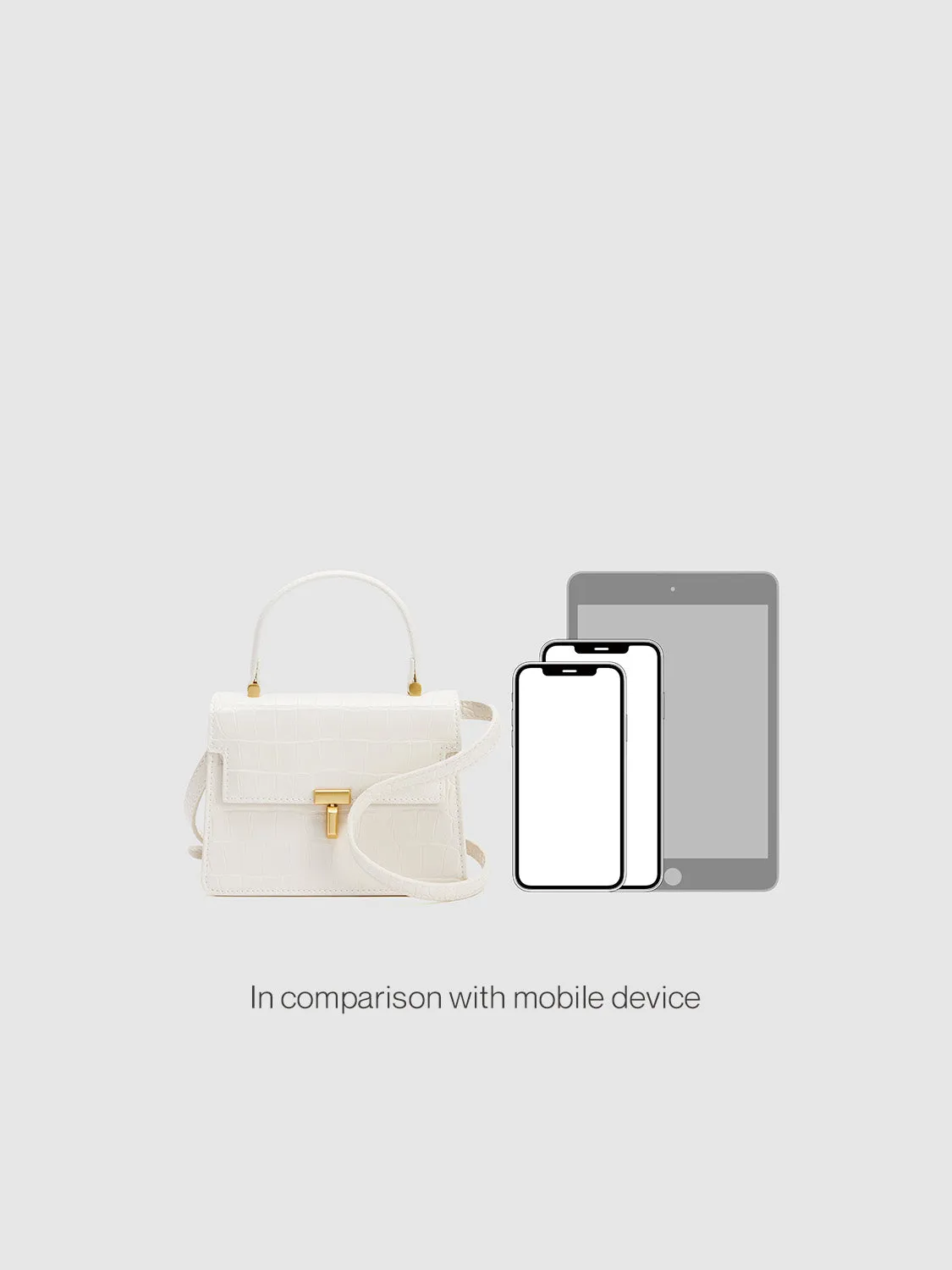 Croc Embossed Small Satchel Bags