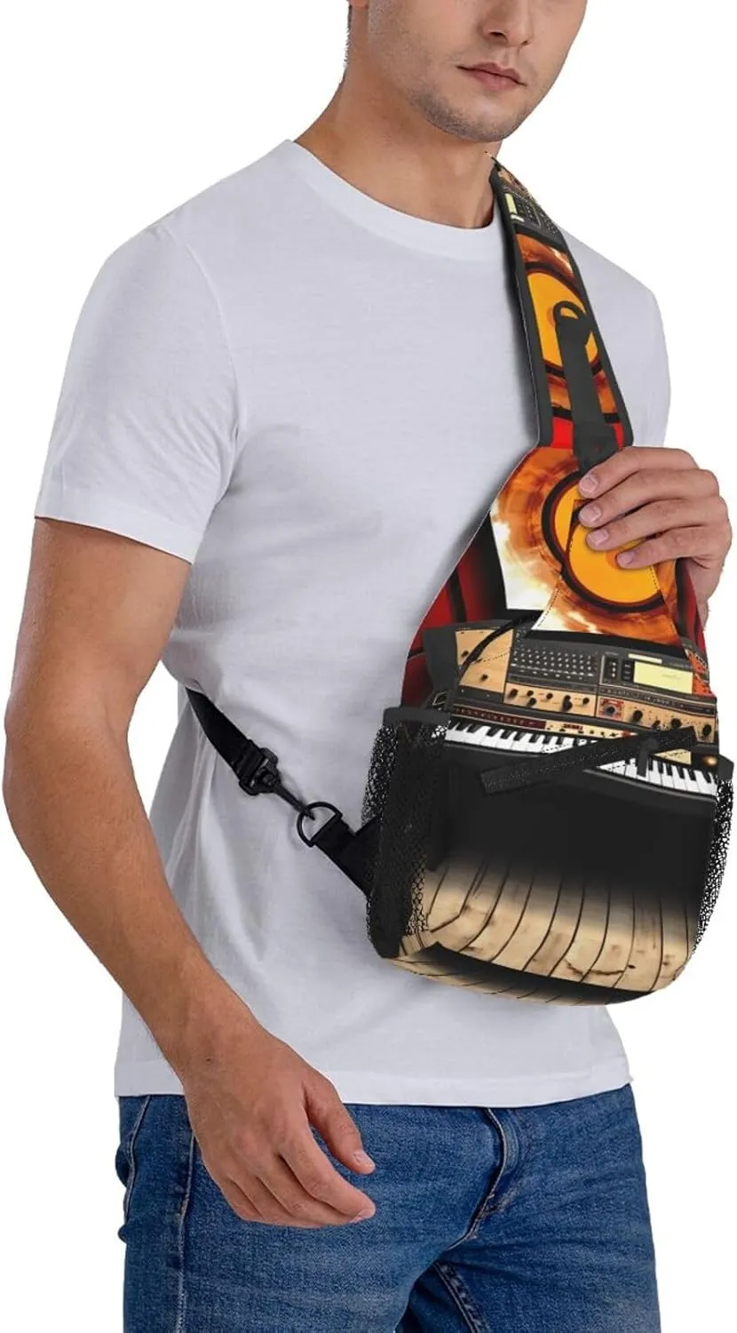 Cross Chest Bag Diagonally Sling Backpack Crossbody Shoulder Bag Native American Sling Bag Travel Hiking Daypack