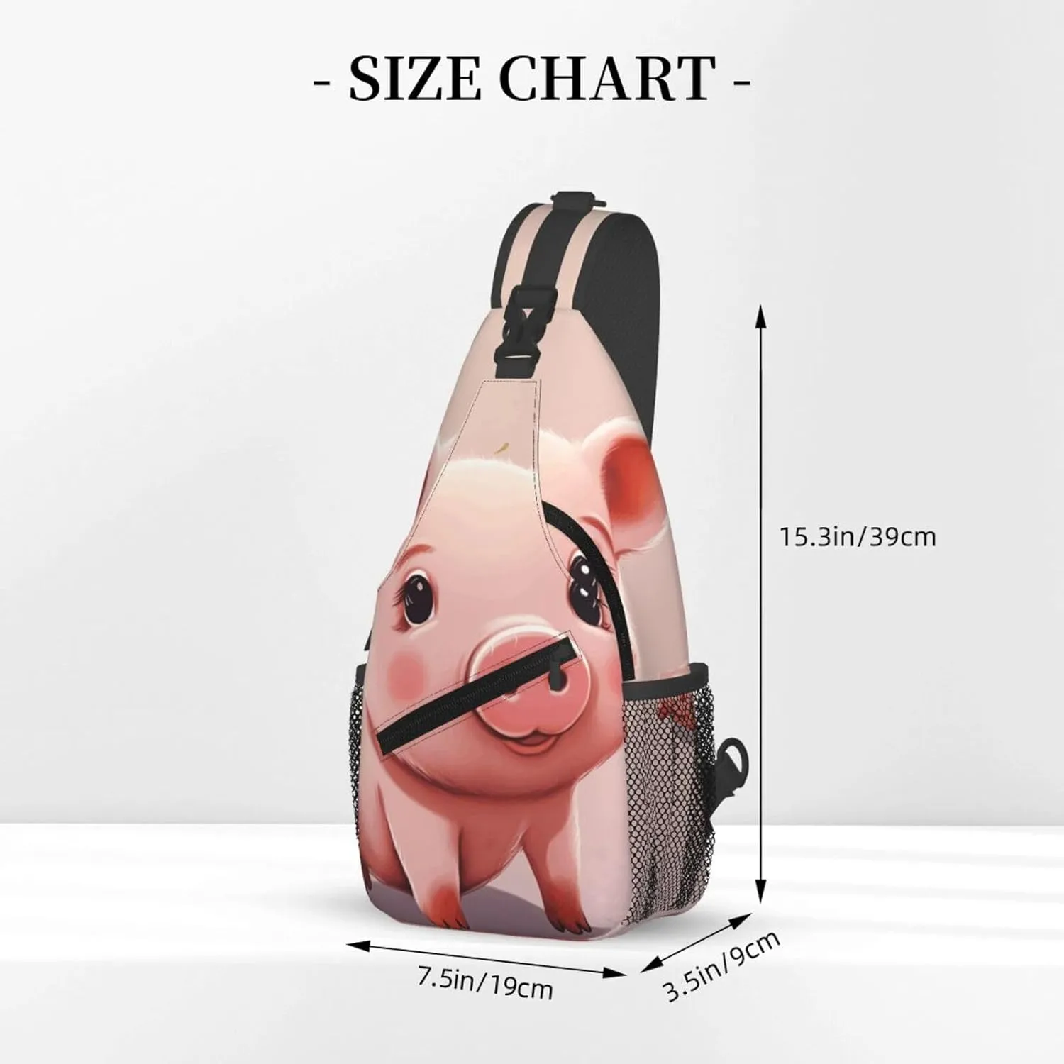 Cross Chest Bag Diagonally Sling Backpack Crossbody Shoulder Bag Polar Bears Northern Lights Sling Bag Travel Hiking Daypack