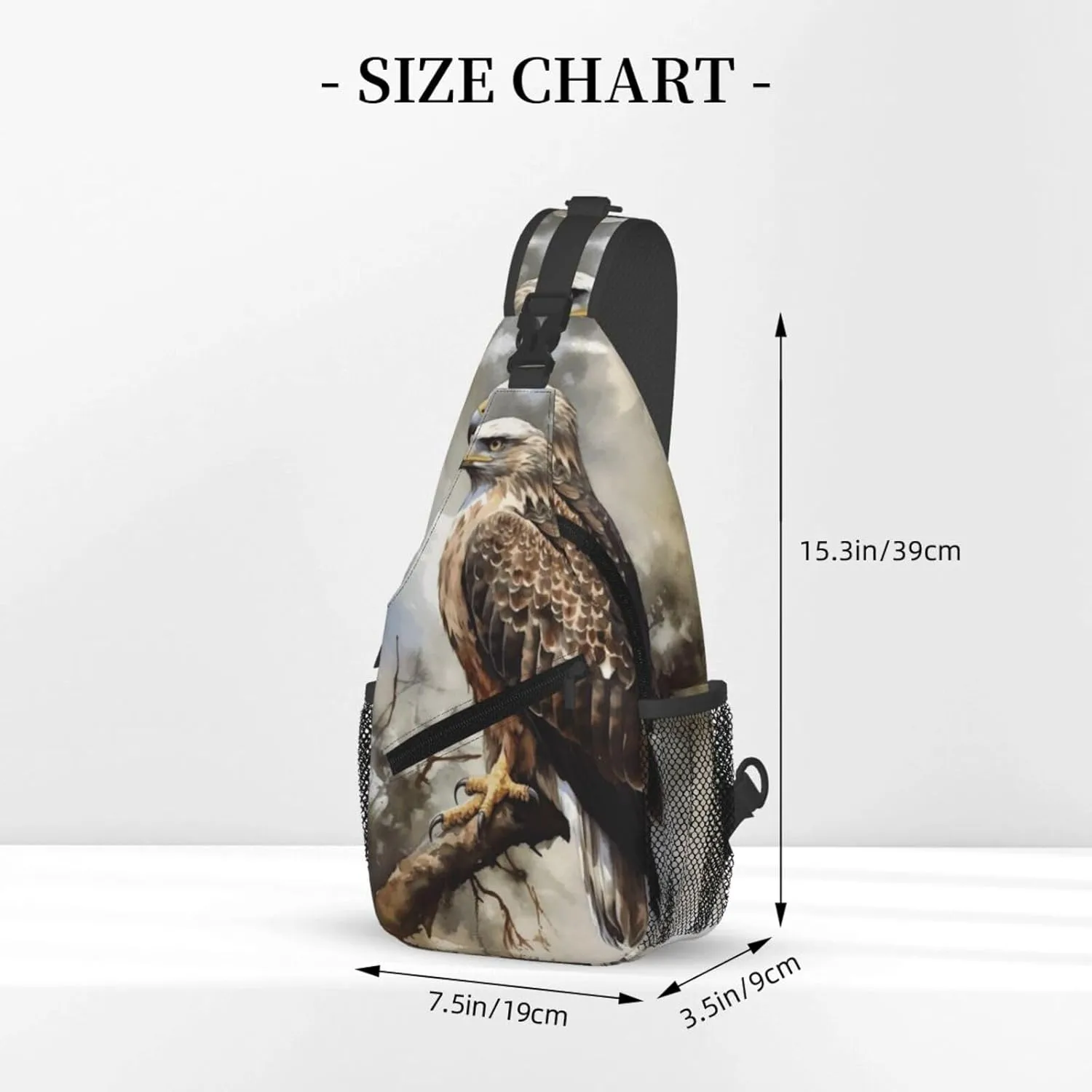 Cross Chest Bag Diagonally Sling Backpack Crossbody Shoulder Bag White Peacock Sling Bag Travel Hiking Daypack