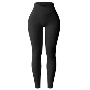 Cross Waist Yoga Leggings