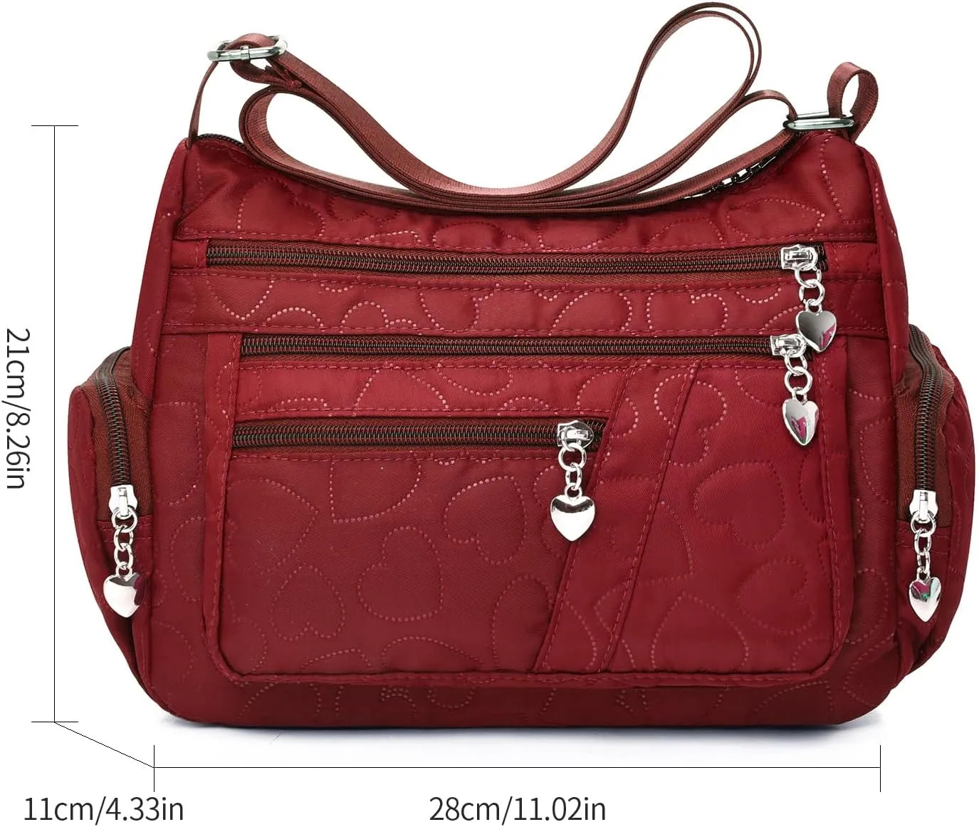 Crossbody Bags for Women Casual Handbags & Shoulder Bags Nylon Tote Bag Lightweight Waterproof Messenger Bag Anti Theft Bag