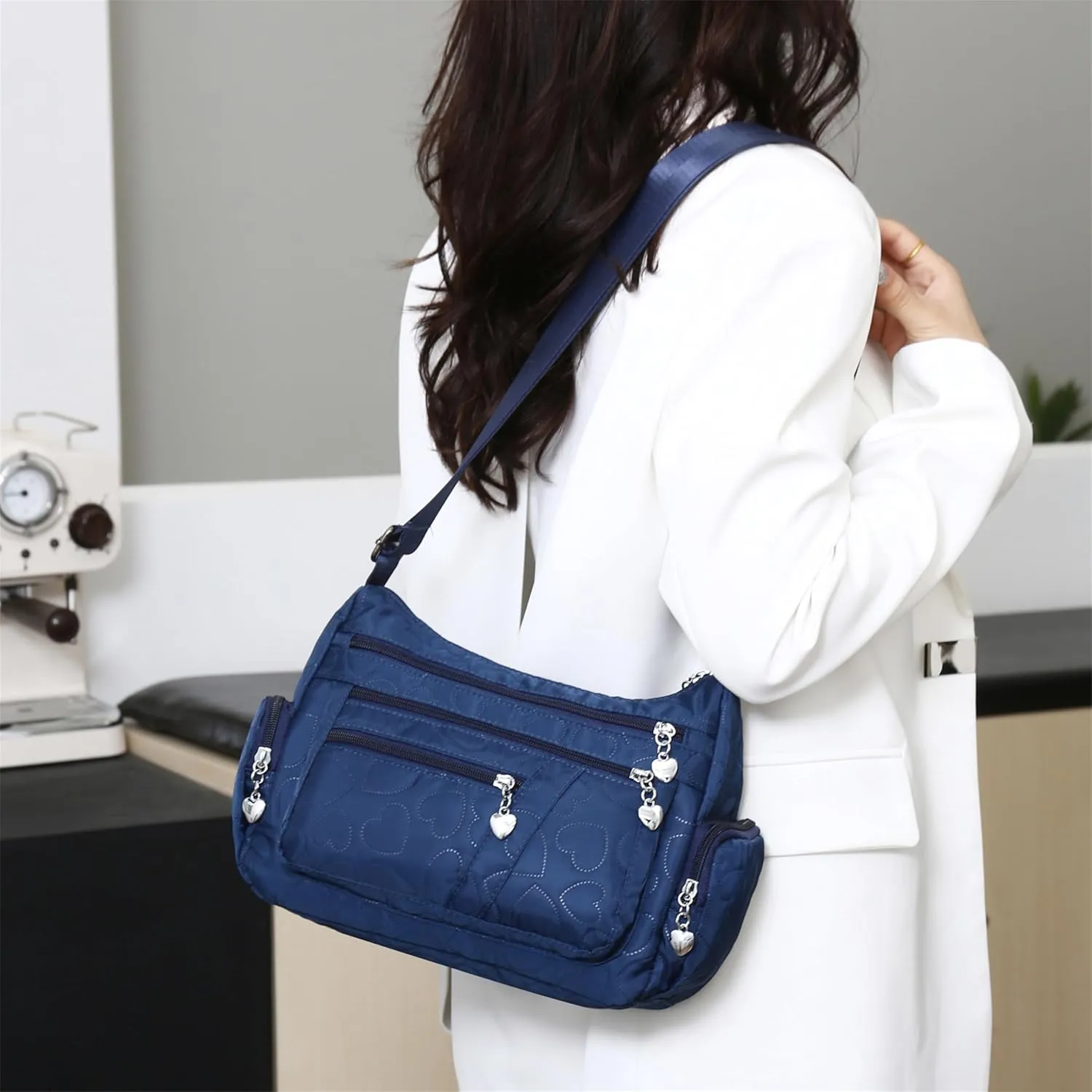Crossbody Bags for Women Casual Handbags & Shoulder Bags Nylon Tote Bag Lightweight Waterproof Messenger Bag Anti Theft Bag