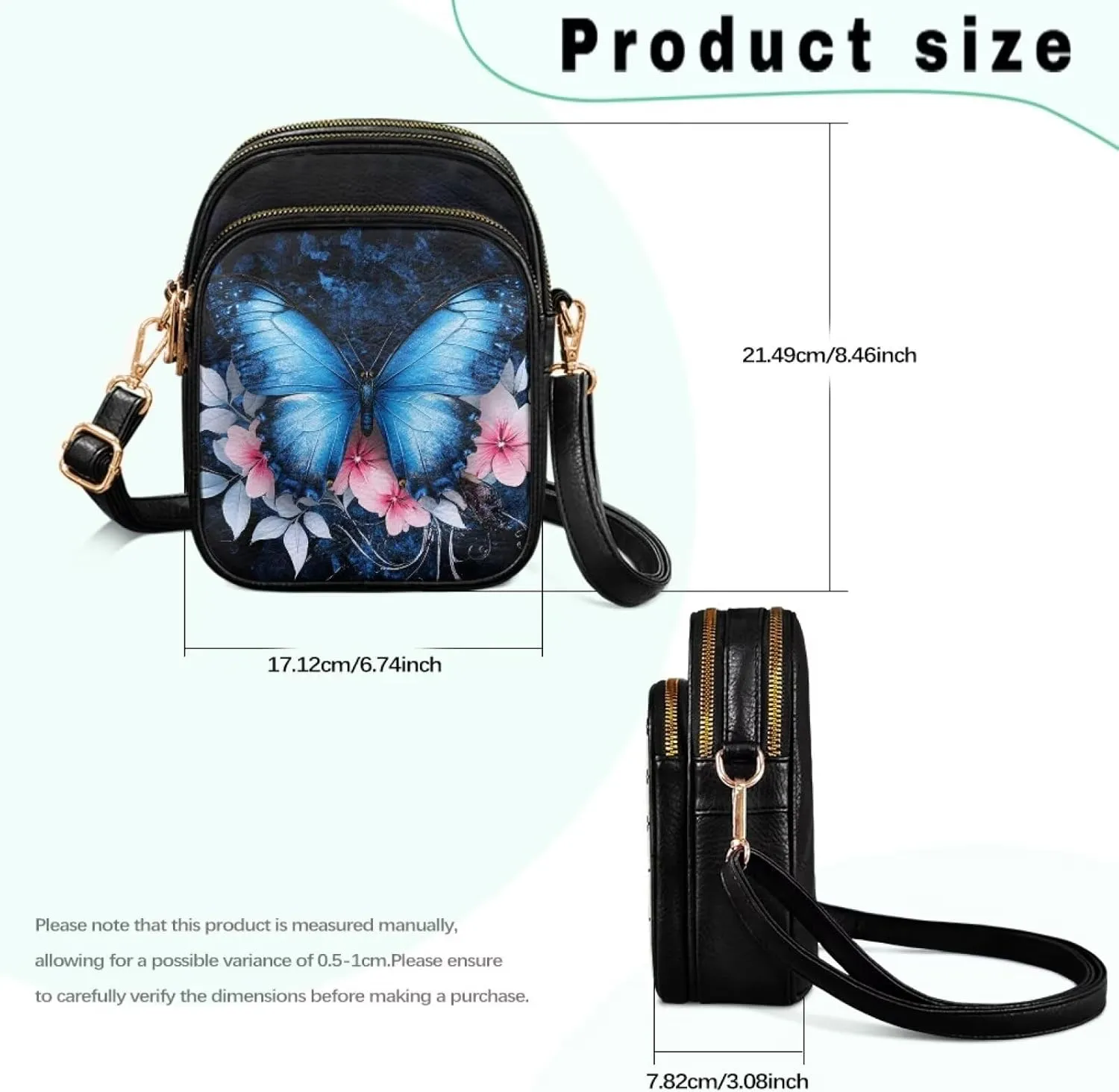 Crossbody Bags for Women Small Size Travel Leather Shoulder Purses Mini Satchel Bag