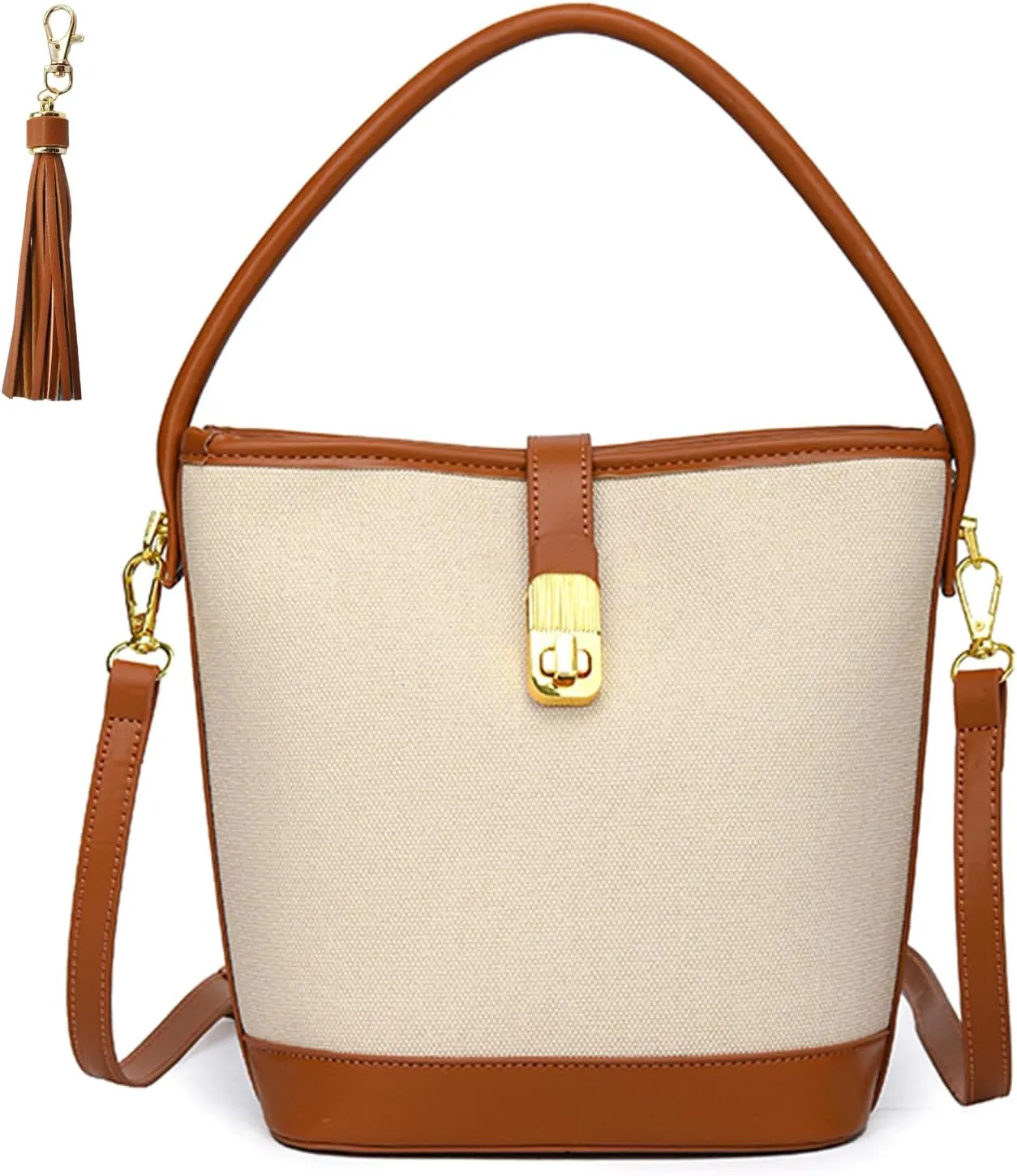 Crossbody Bucket Bags for Women Leather Shoulder Bag for Women Fashion Mini Handbags Bucket Purses
