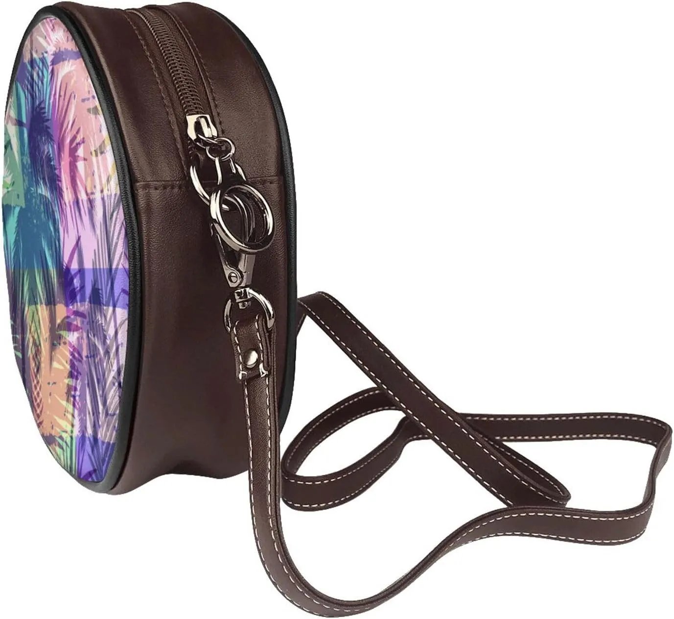 Crossbody Shoulder Bags for Women Small Round Satchel Handbags Purse