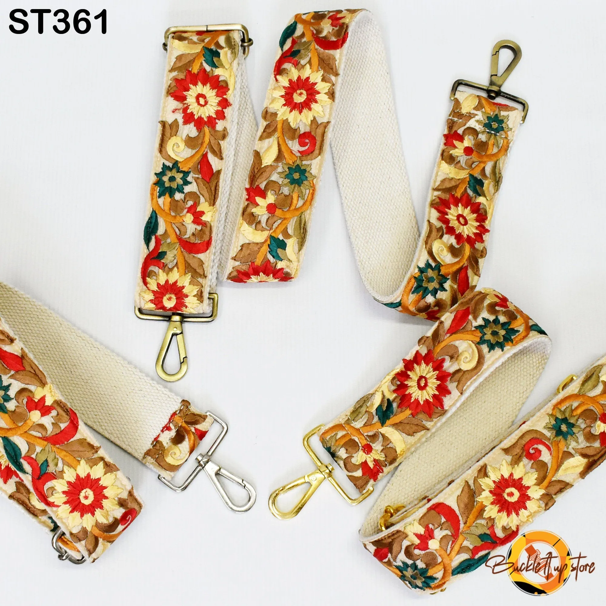Crossbody Strap for Purses Handbag Embroidered Purse Strap Boho Bag Strap Floral Embroidery Replacement Strap Boho Guitar Strap Gift for her