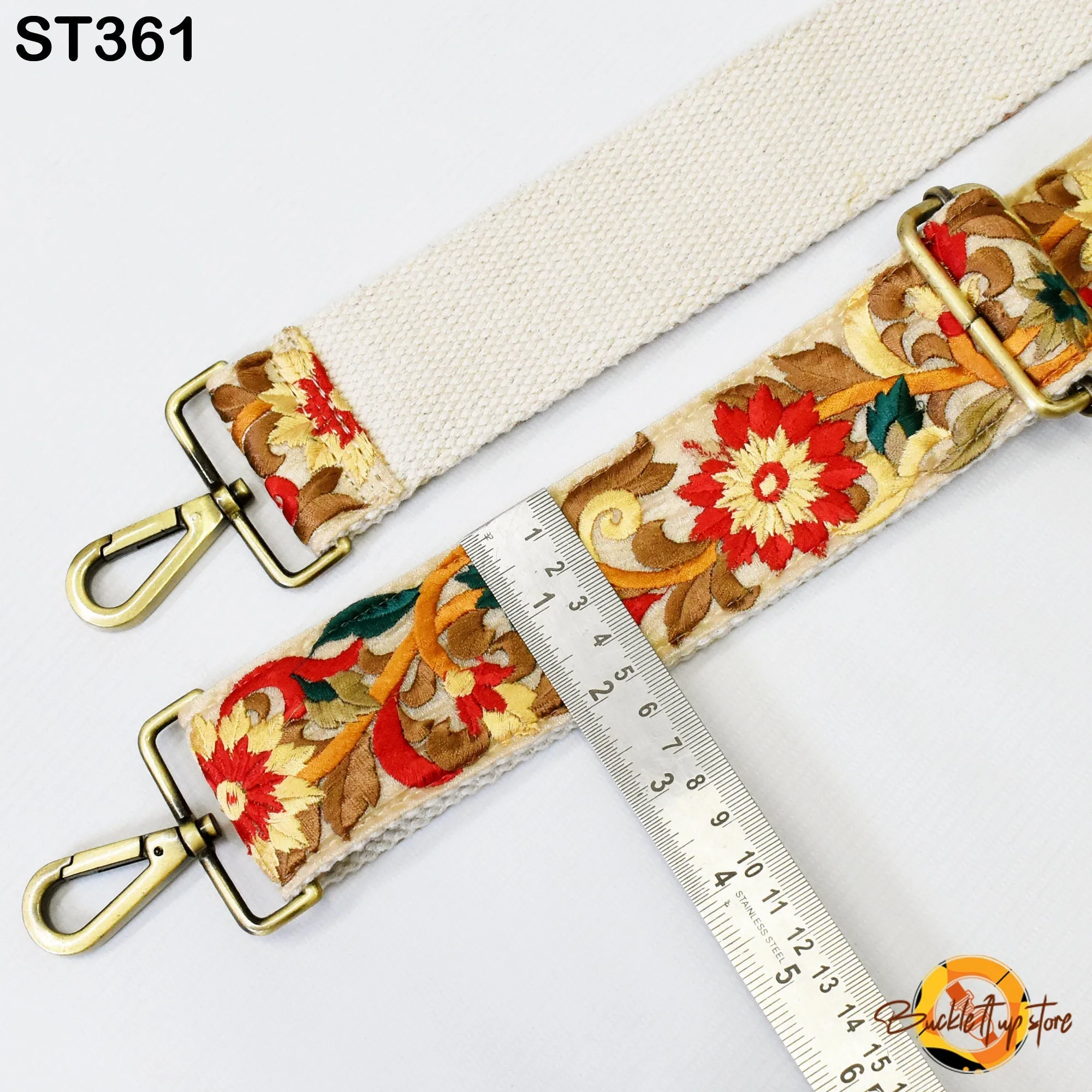 Crossbody Strap for Purses Handbag Embroidered Purse Strap Boho Bag Strap Floral Embroidery Replacement Strap Boho Guitar Strap Gift for her