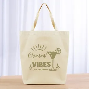 Cruisin Vibes Tote Bag - khaki