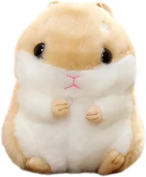 Cuddly Hamster Soft Stuffed Animals Cushion Toy Doll, 4" /10cm Mouse Plushie Toys Best Birthday Gifts for The Children Kids Baby Toys (Khaki)