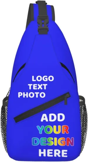 Custom Crossbody Personalized Satchel Shoulder Bags For Optional Color Add Your Text Logo Name Here Purple Messenger Bag