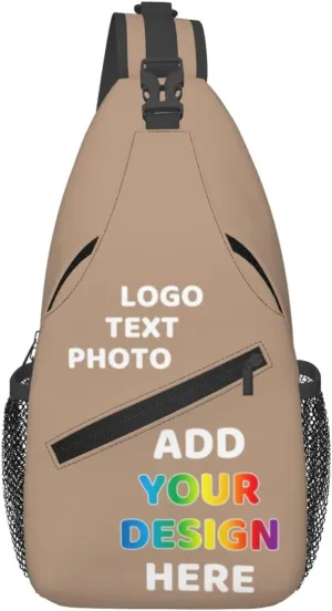 Custom Crossbody Personalized Satchel Shoulder Bags For Optional Color Add Your Text Logo Name Here Purple Messenger Bag