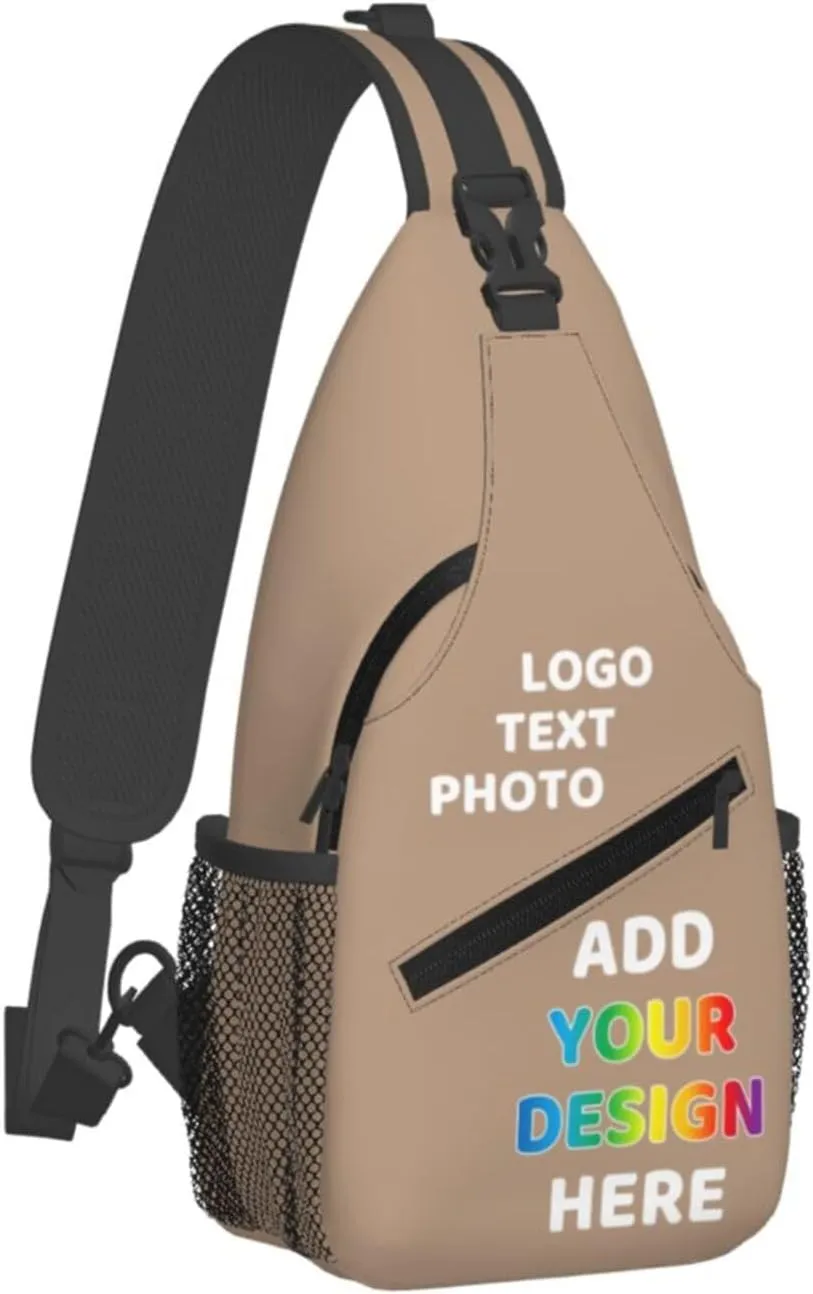 Custom Crossbody Personalized Satchel Shoulder Bags For Optional Color Add Your Text Logo Name Here Purple Messenger Bag