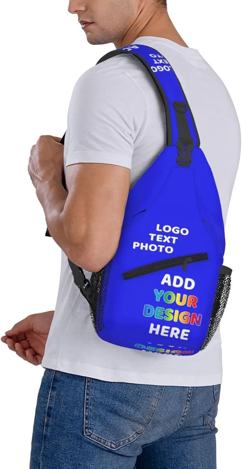 Custom Crossbody Personalized Satchel Shoulder Bags For Optional Color Add Your Text Logo Name Here Purple Messenger Bag
