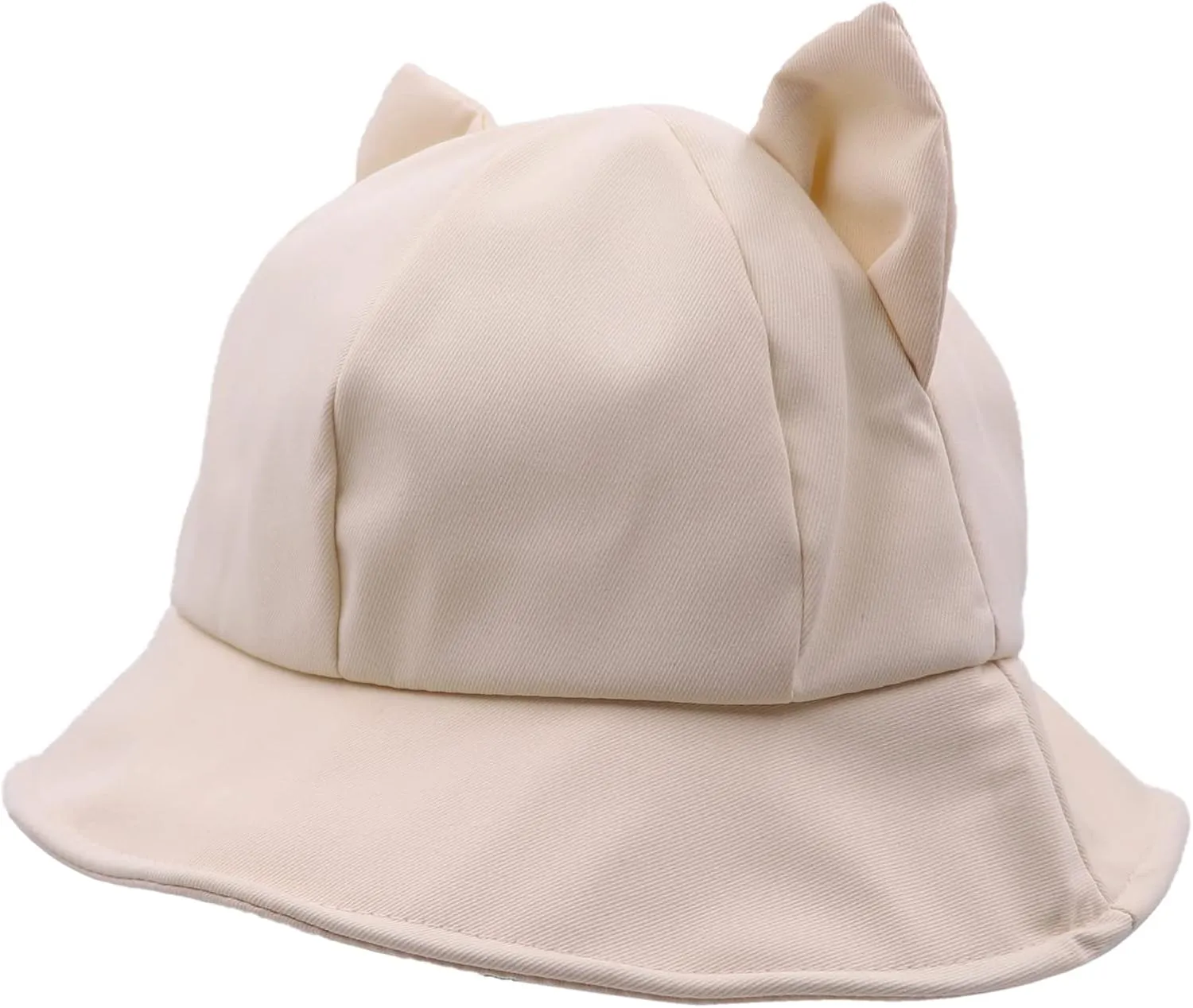 Cute Cat Bucket Hat for Women Girls Fisherman Cap Outdoor Wide Brim Bowler Cloche Beanie Cap Winter Fall Solid Color