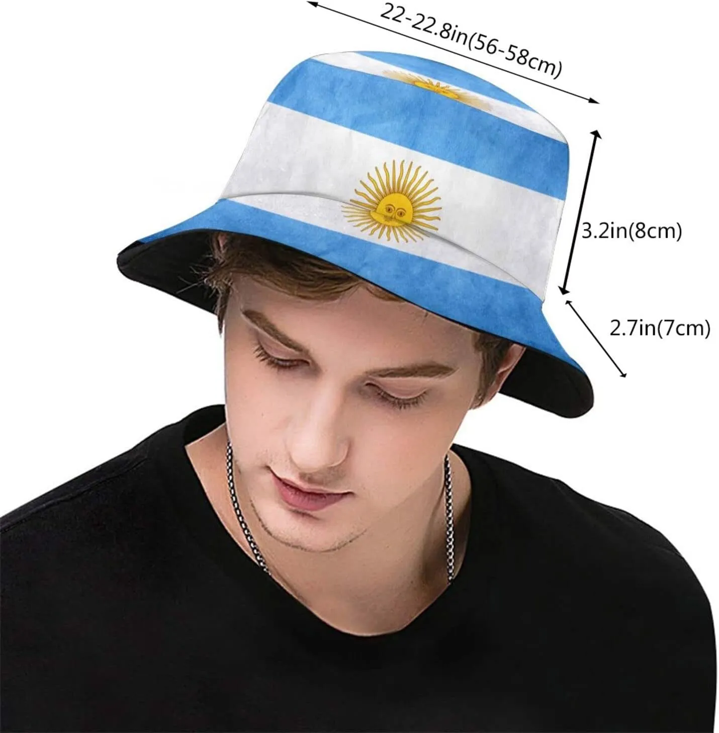 Cute Flag Bucket Hats Fashion Sun Cap Packable Outdoor Patriotic Fisherman Hat for Women Men