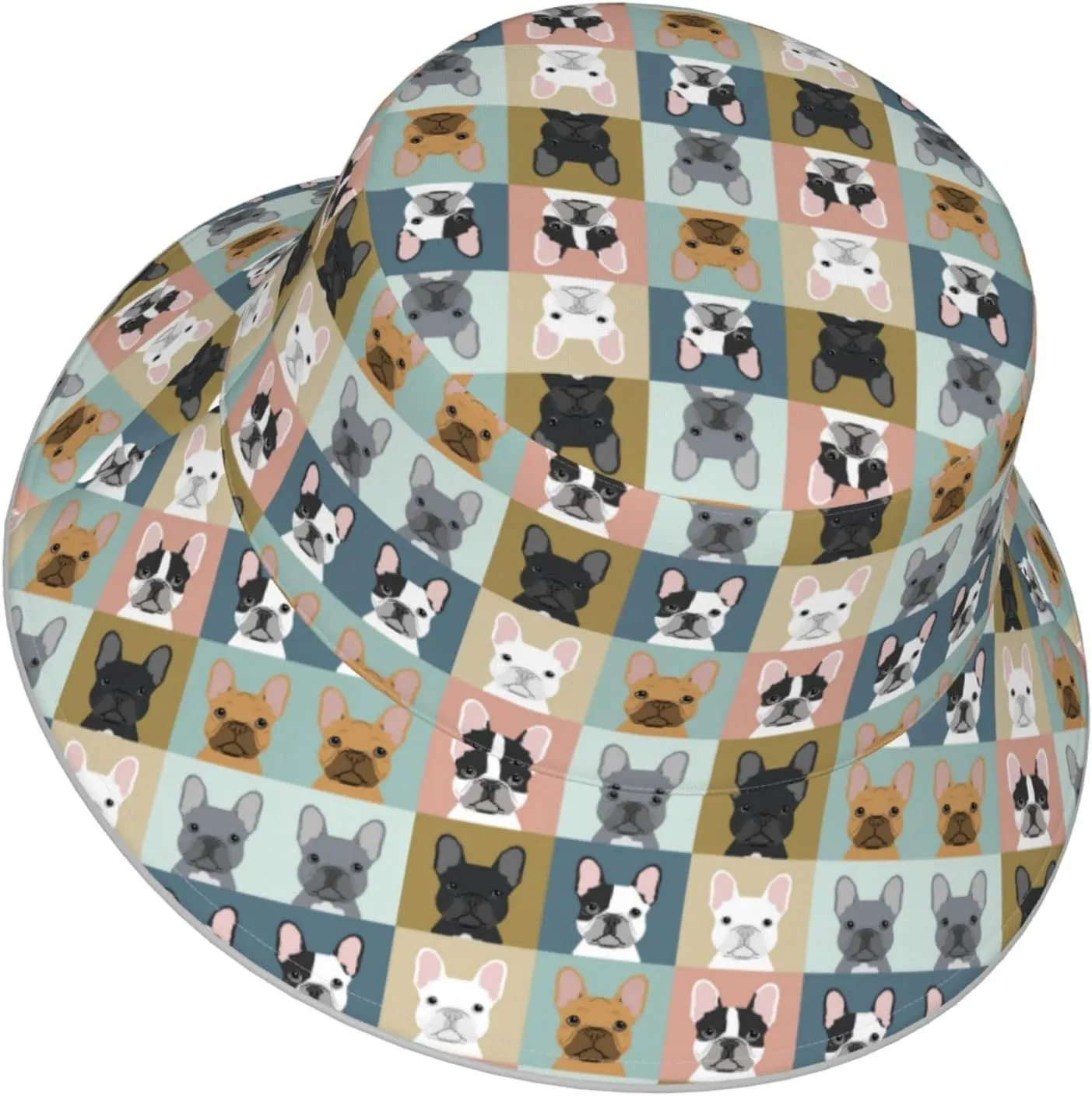 Cute Panda Bucket Hat for Women Men Teens Double-Side-Wear Reversible Summer Beach Sun Hat Packable Fisherman Cap