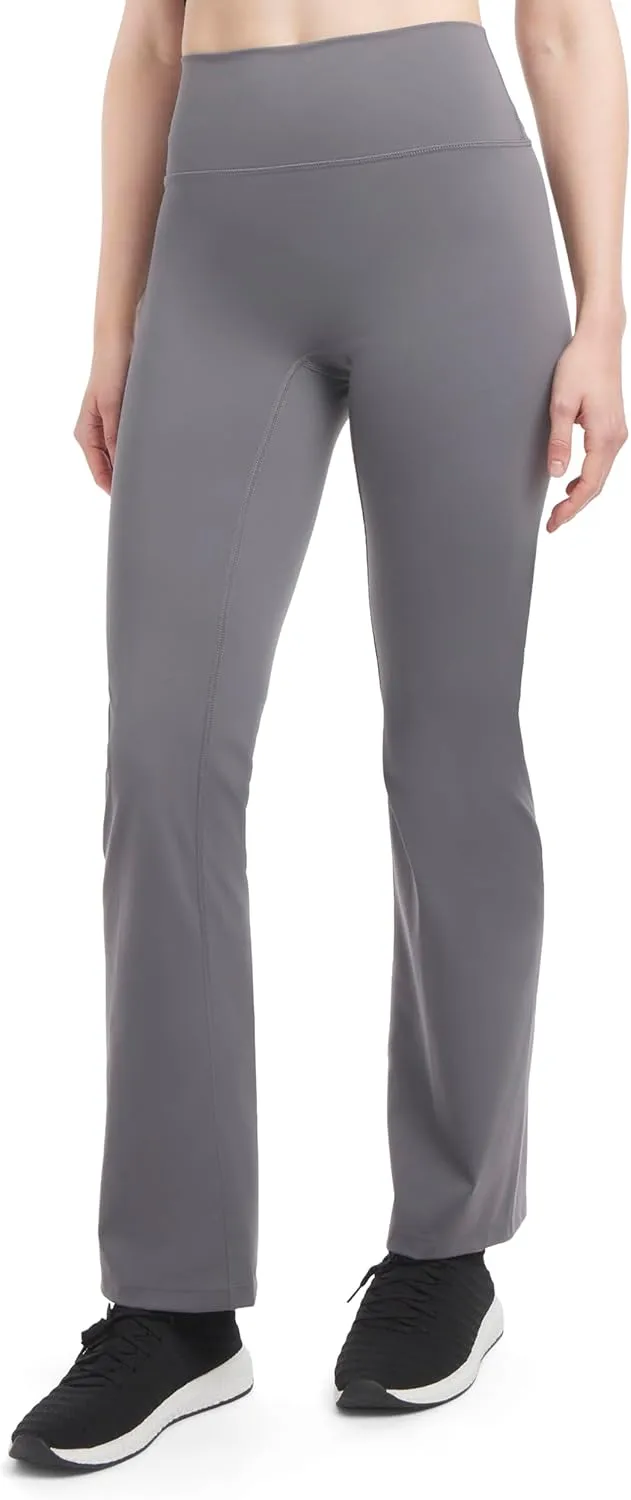 Danskin Women's Active High Waist Straight Leg Yoga Pants