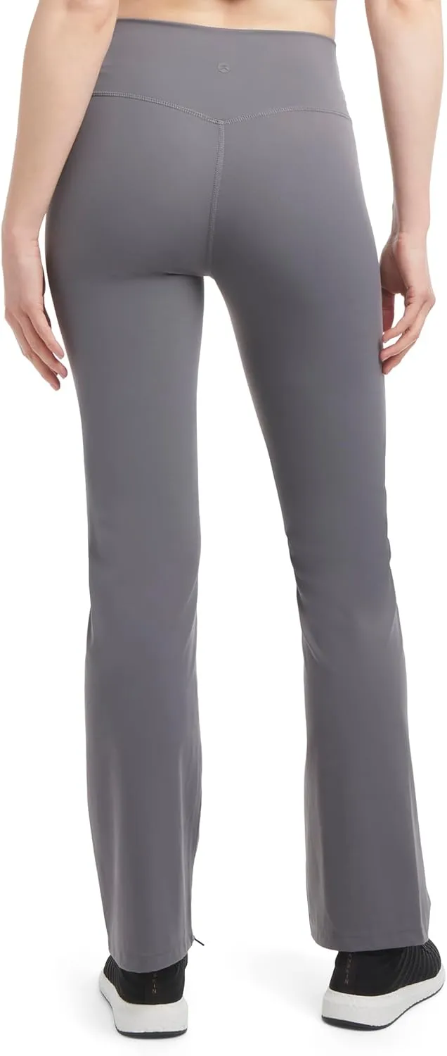 Danskin Women's Active High Waist Straight Leg Yoga Pants