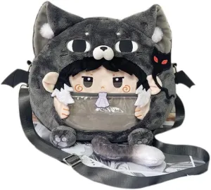 Dazai Osamu Nakahara Chuuya Ita Bag Anime Character Cute Backpack Clear Crossbody Shoulder Bag Pin Display Bag, Akutagawa Ryunosuke2, Medium