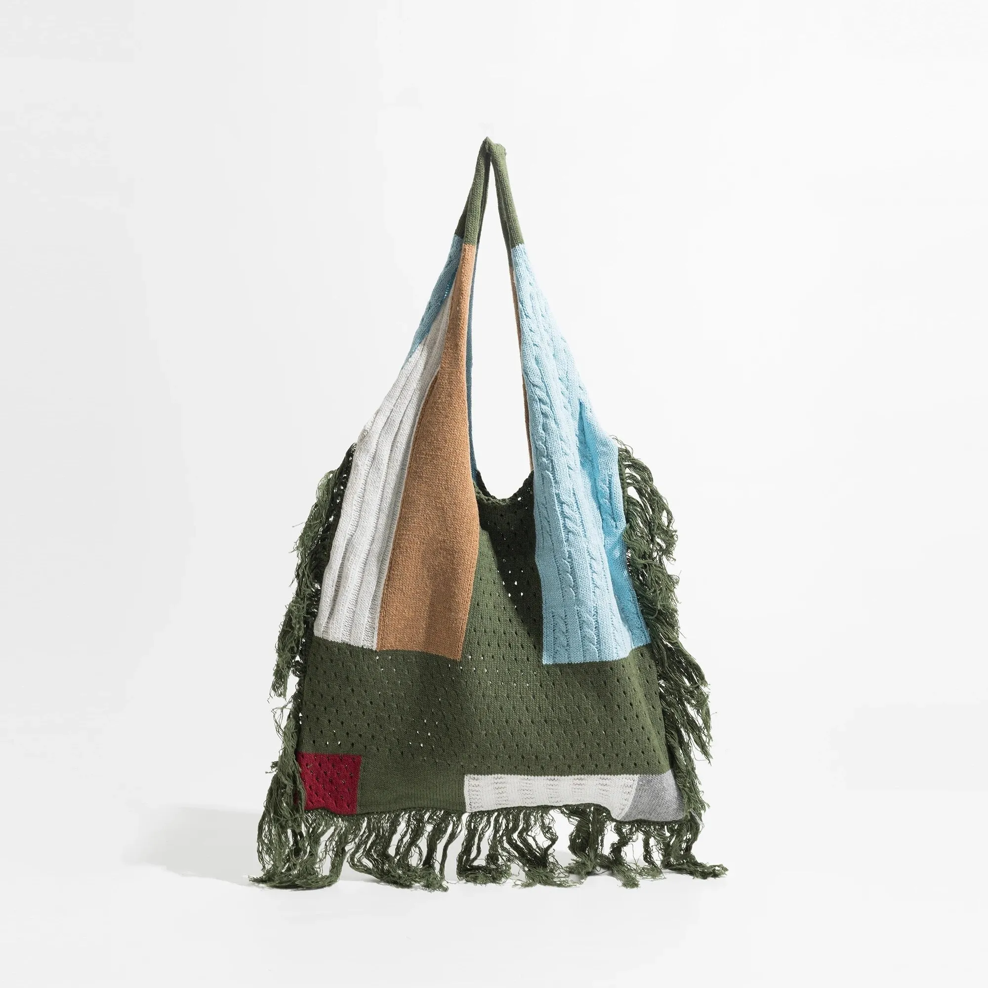 Delilah Tassel Fringe Knit Boho Bags