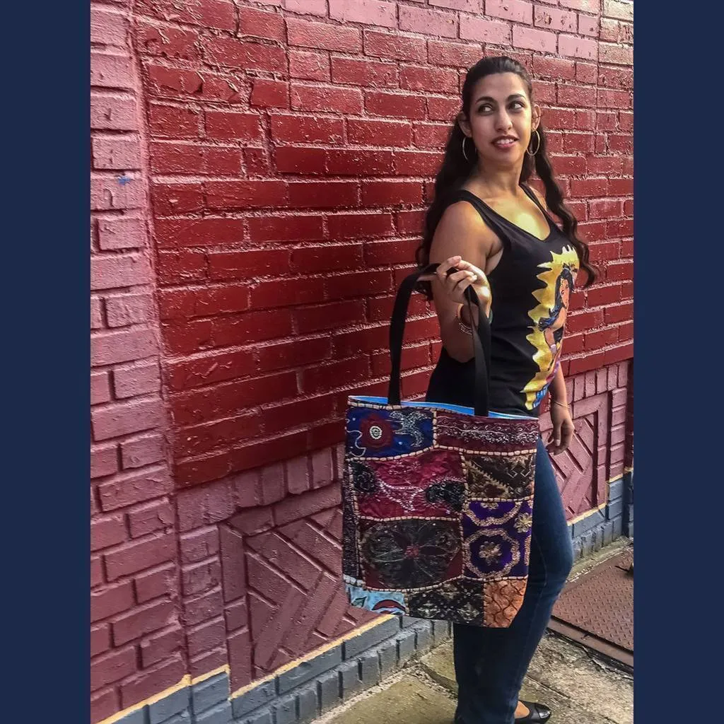 Desi Patchwork Tote Bag