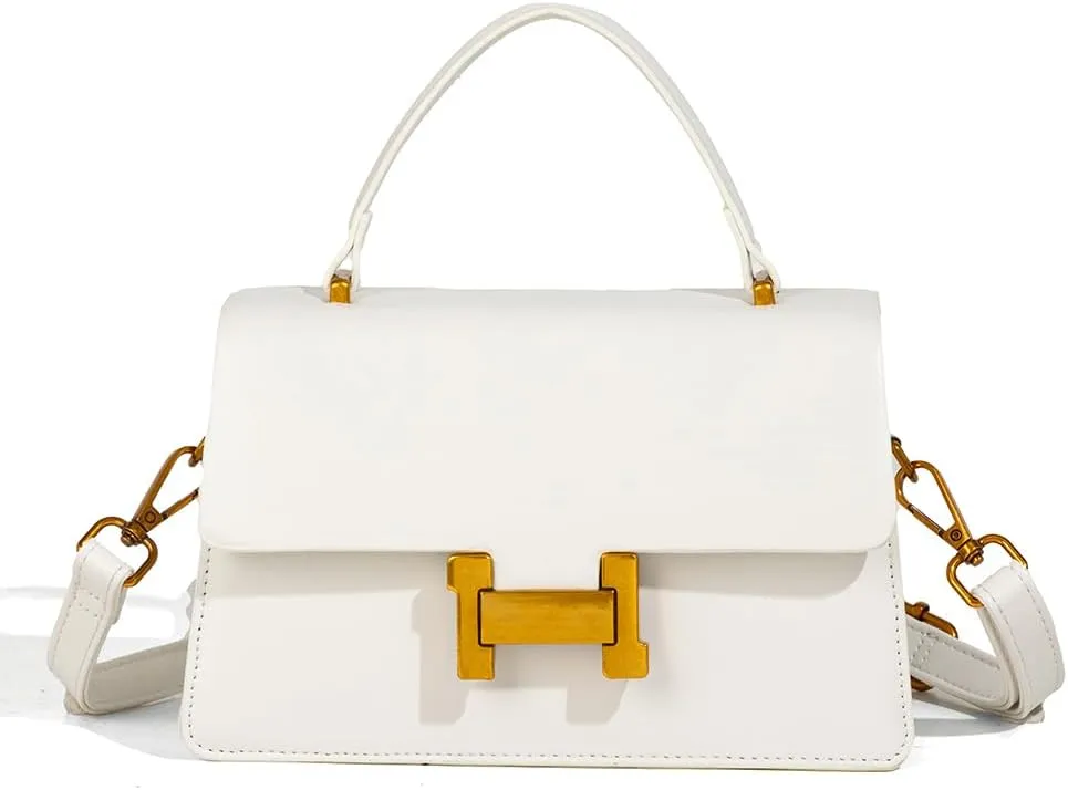 Designer Satchel Purses For Women, Small Cute Crossbody Handbag, Ladies Vegan Leather Top Handle Bags