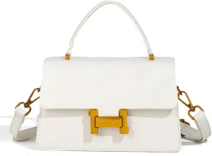 Designer Satchel Purses For Women, Small Cute Crossbody Handbag, Ladies Vegan Leather Top Handle Bags