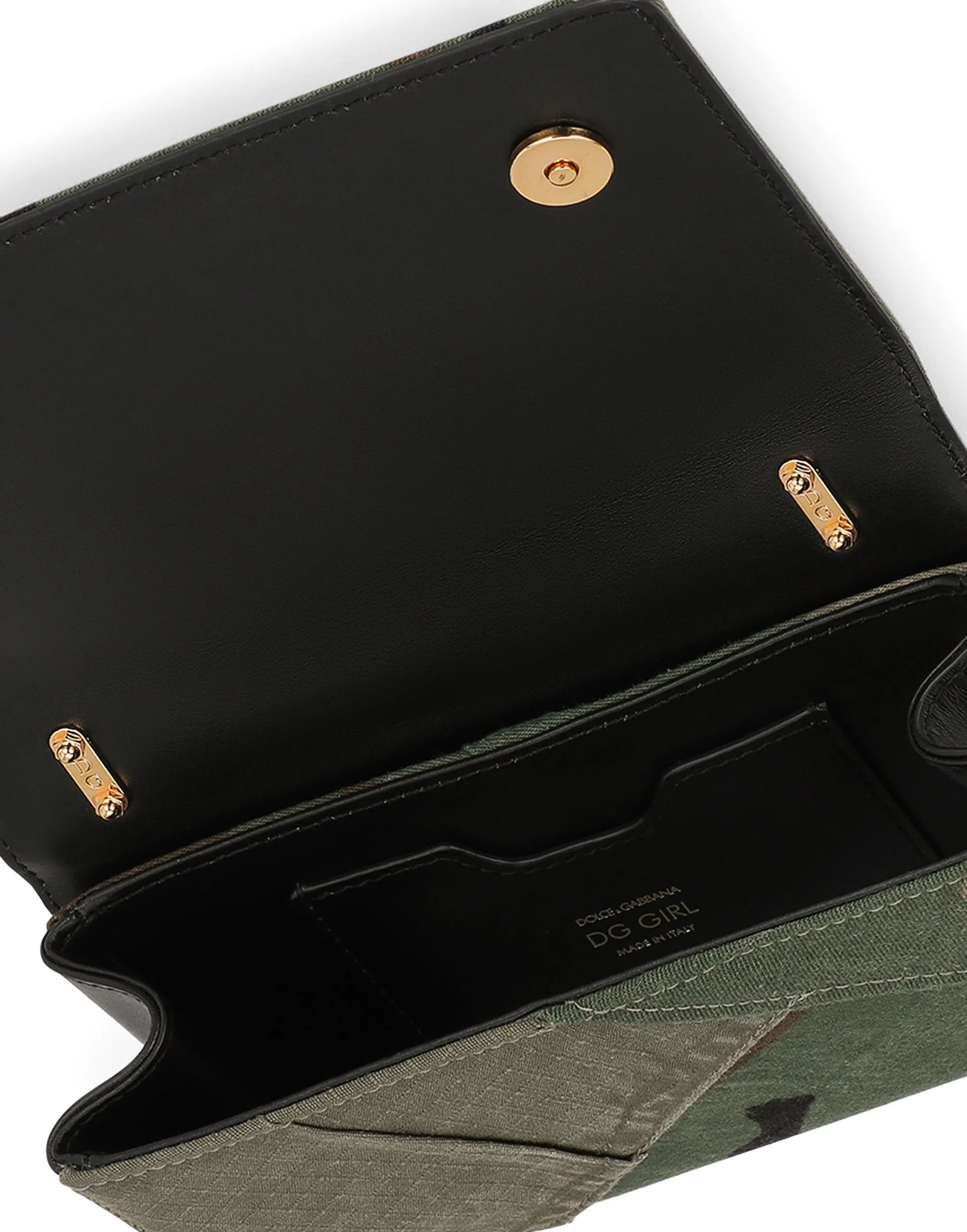 DG Girls phone bag in camouflage patchwork