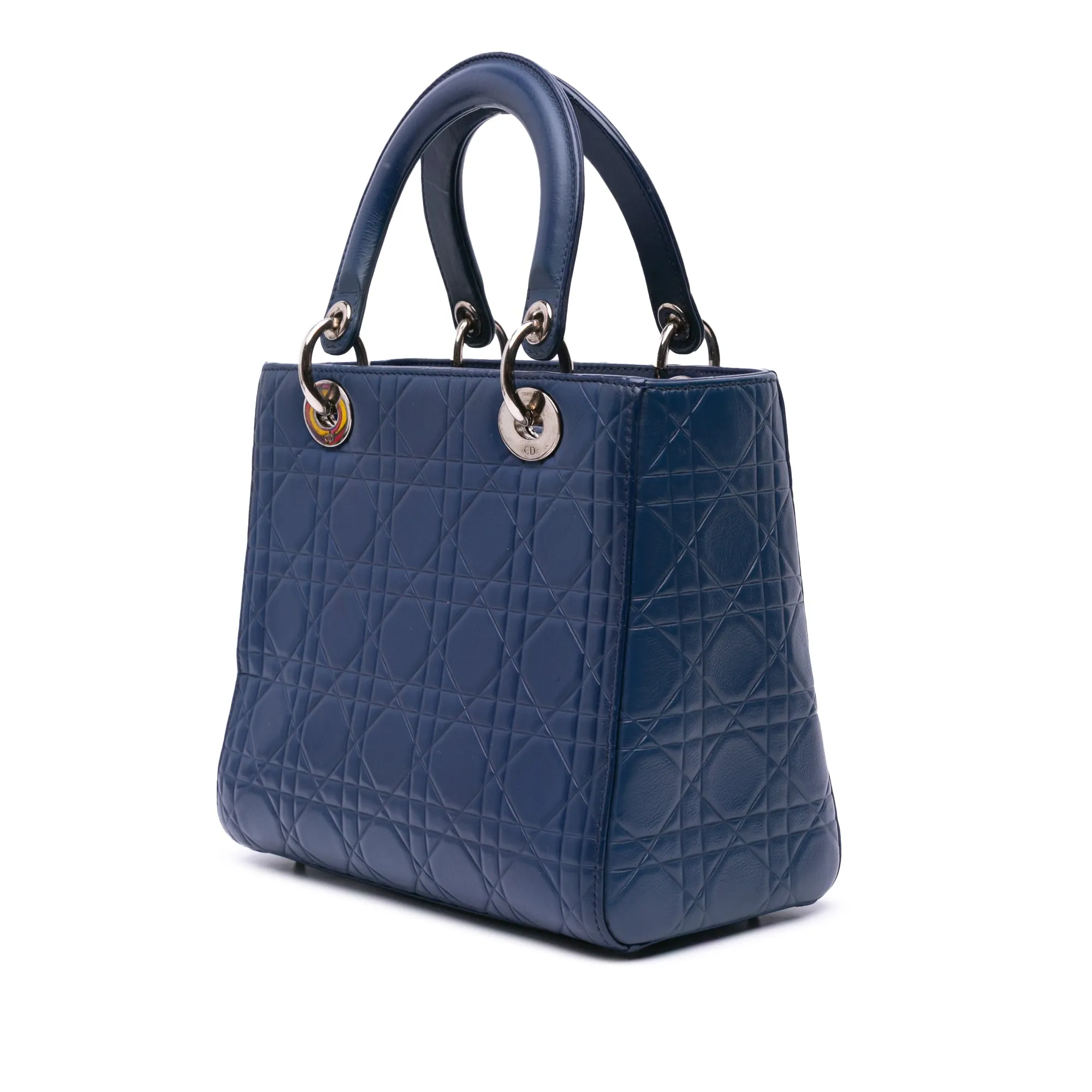 Dior Medium Ultra Matte Calfskin Embossed Cannage Lady Dior