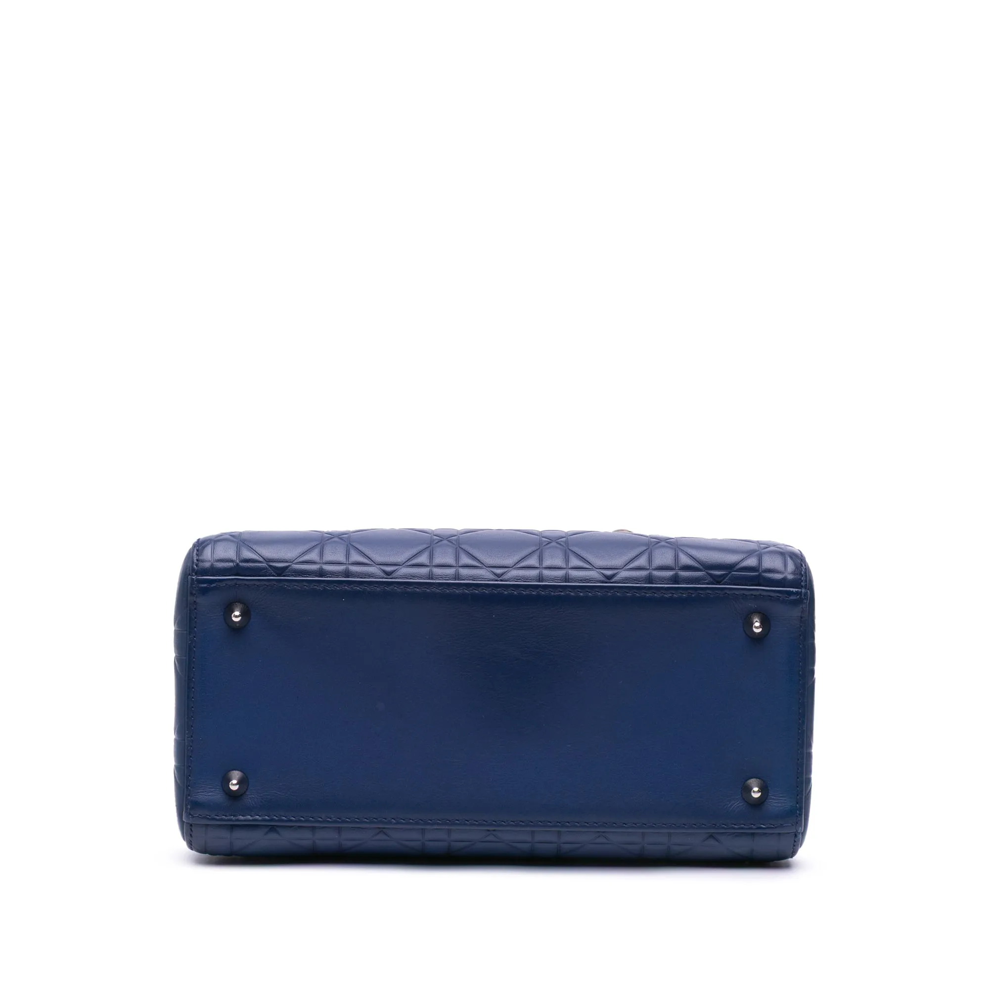 Dior Medium Ultra Matte Calfskin Embossed Cannage Lady Dior