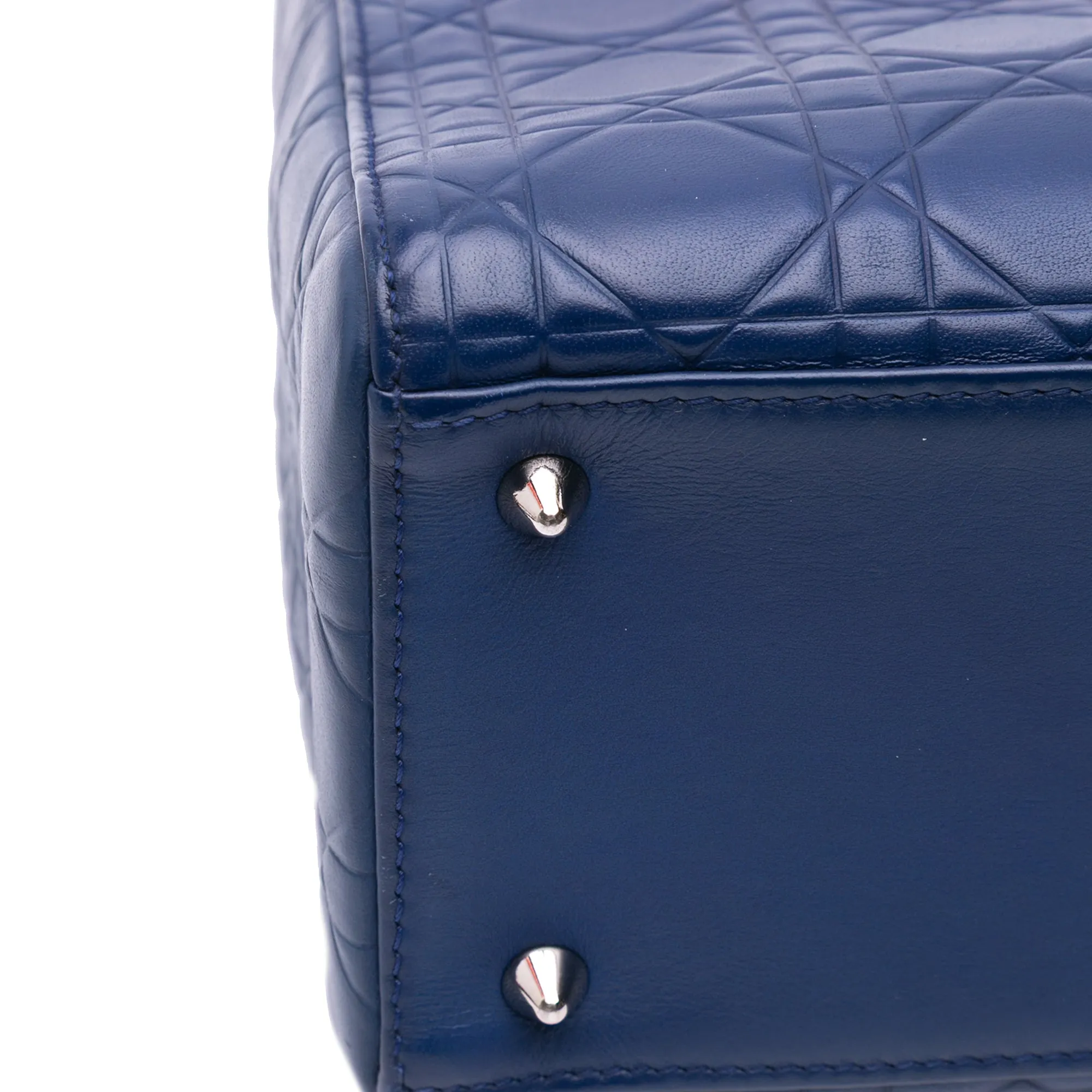 Dior Medium Ultra Matte Calfskin Embossed Cannage Lady Dior