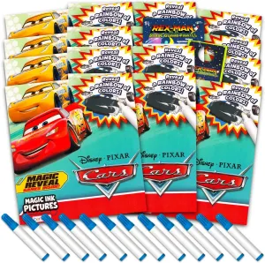 Disney Cars Imagine Ink Coloring Book Set - Bundle of 12 No-Mess Magic Inks featuring Lightning McQueen | Disney Cars Party Favor Pack for Kids