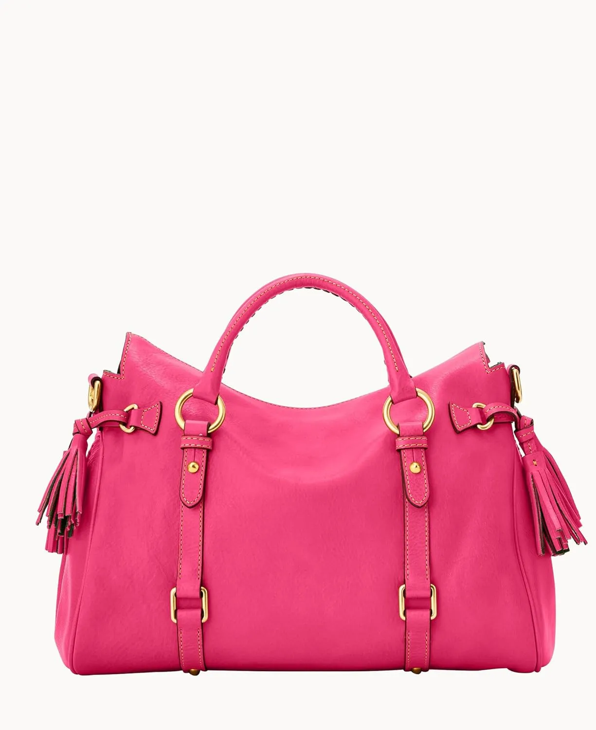 Dooney & Bourke Satchel Bags for Women, Large Florentine Satchel Handbag with Optional Crossbody Bag Strap