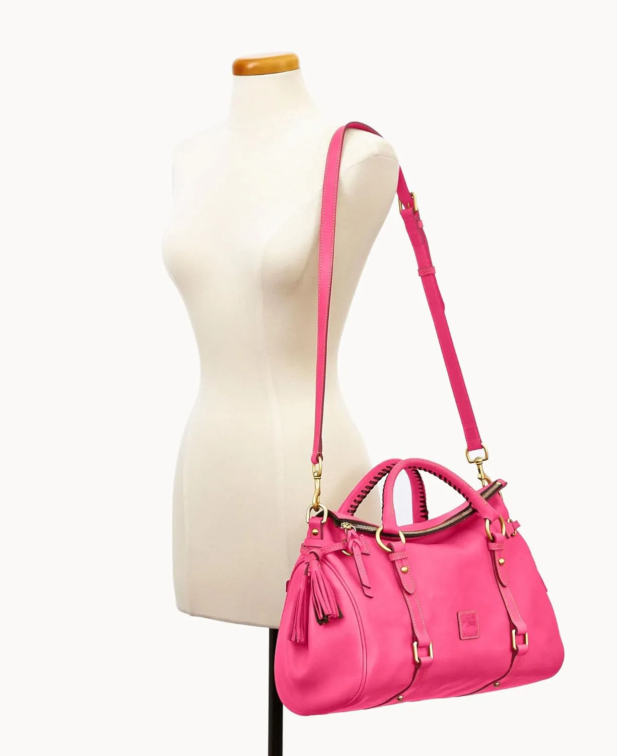 Dooney & Bourke Satchel Bags for Women, Large Florentine Satchel Handbag with Optional Crossbody Bag Strap