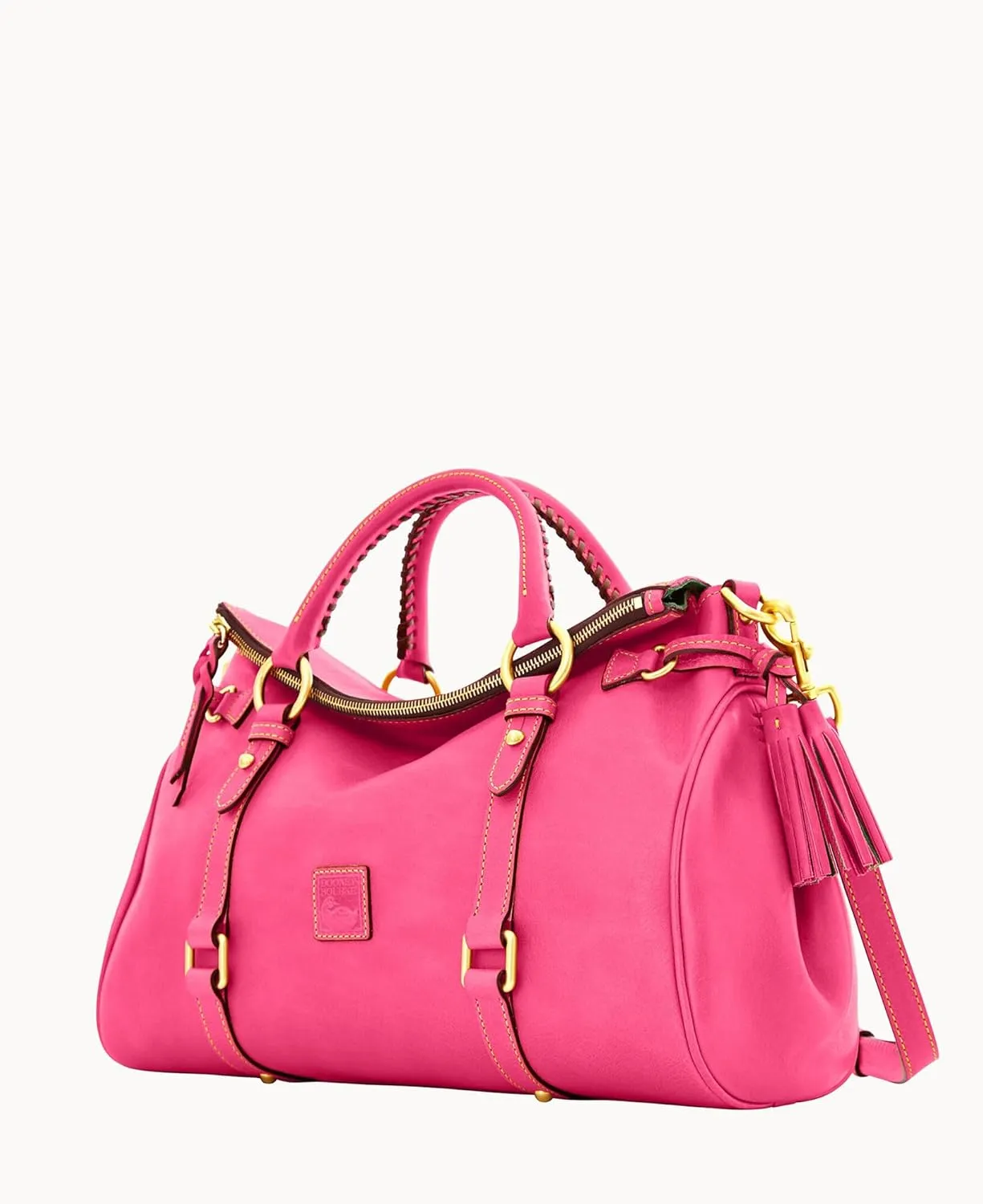 Dooney & Bourke Satchel Bags for Women, Large Florentine Satchel Handbag with Optional Crossbody Bag Strap
